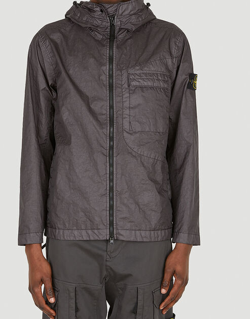 STONE ISLAND Membrana TC Hooded Jacket Navy/Charcoal 761540223