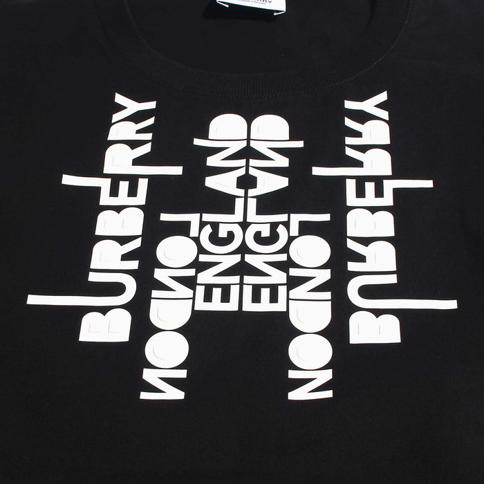 BURBERRY Black Decalcomania Short Sleeve T-Shirt Men