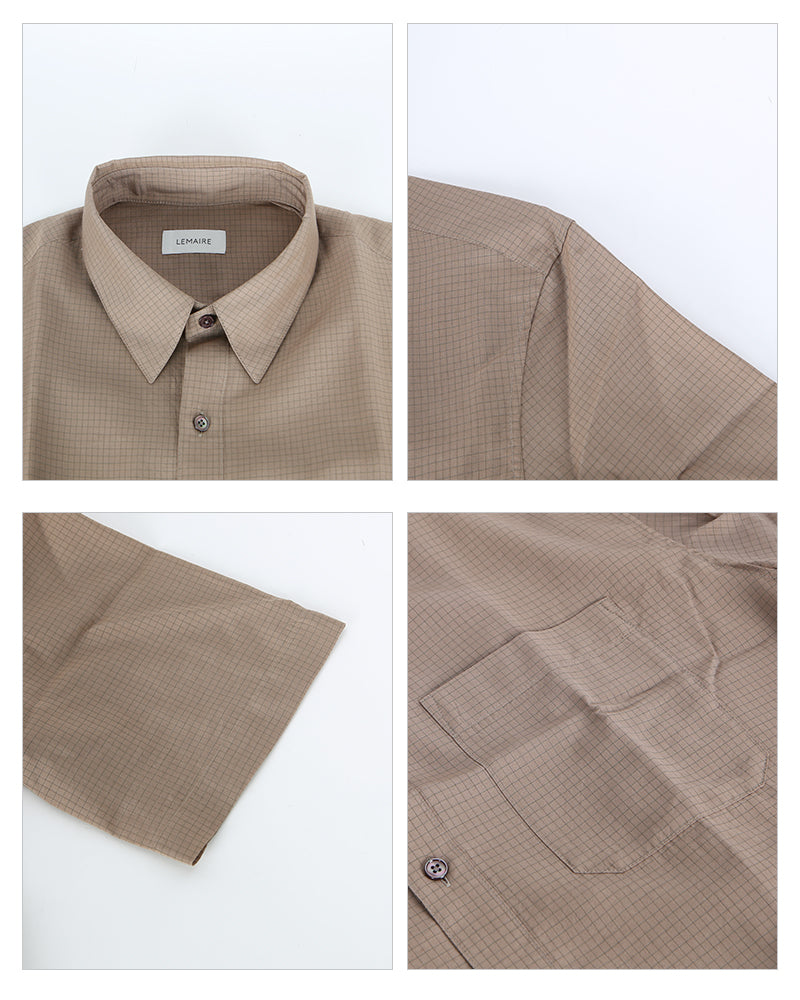 Lemaire Men's Short Sleeve Shirt M221 SH193 LF746 153
