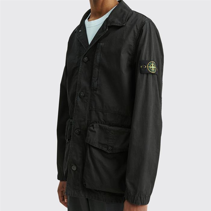 STONE ISLAND Badge Patch Men's Shirt Jacket 7615439WN V0029