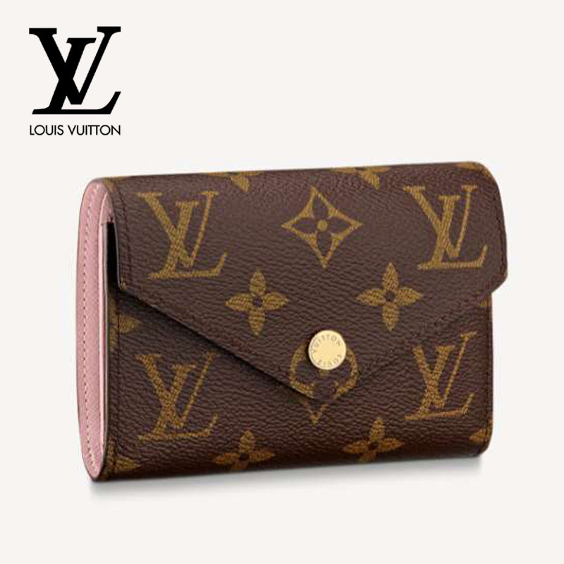 Louis Vuitton Victorine Compact Rose Ballerine Wallet M62360 M62472 M41938