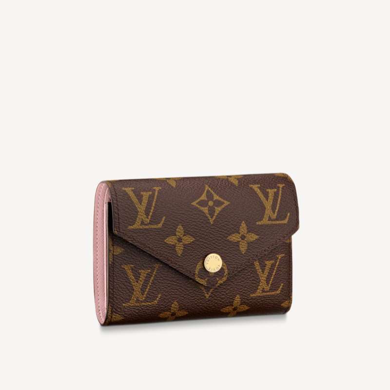 Louis Vuitton Victorine Compact Rose Ballerine Wallet M62360 M62472 M41938