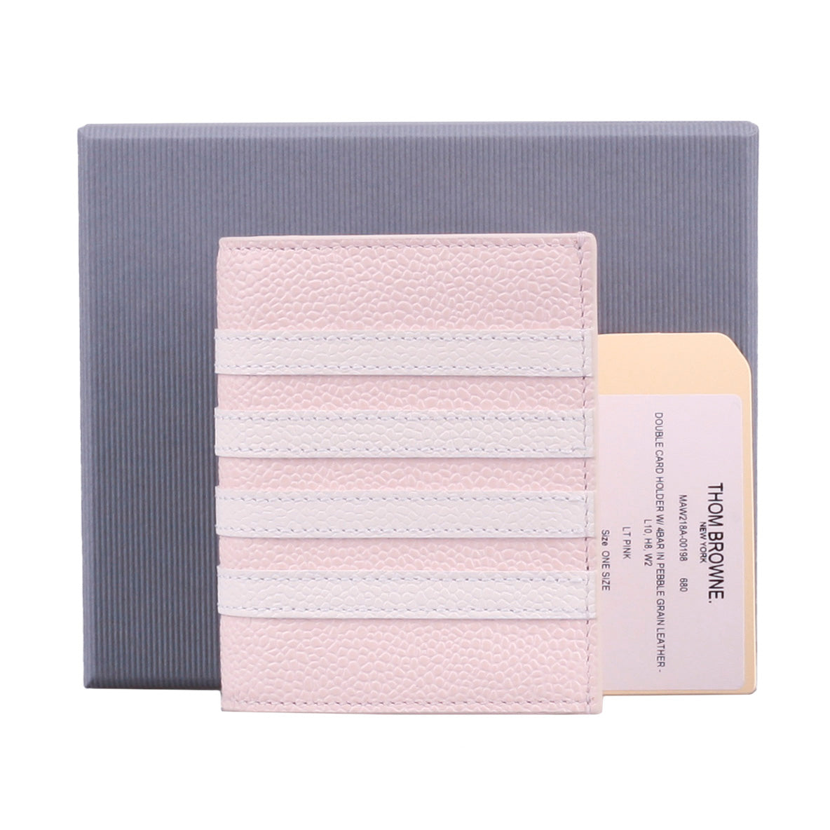 THOM BROWNE Women's Diagonal Stripe Bifold Card Wallet MAW218A 00198 680