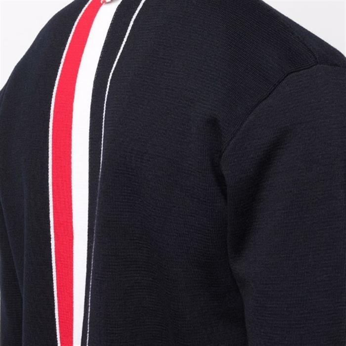 THOM BROWNE Men's Milano Stitch Back 3-Stripe Cardigan MKC324A