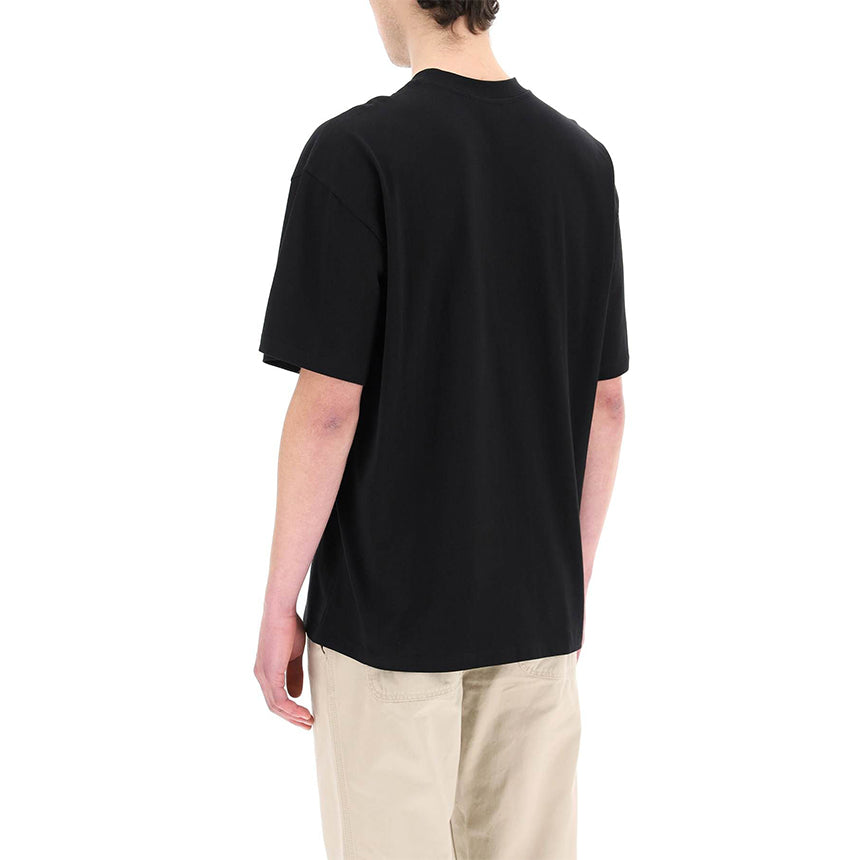MSGM Black Logo Short Sleeve T-Shirt