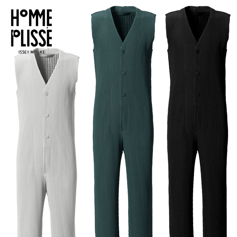 Issey Miyake Homme Plisse Men's Pleated Jumpsuit JI118
