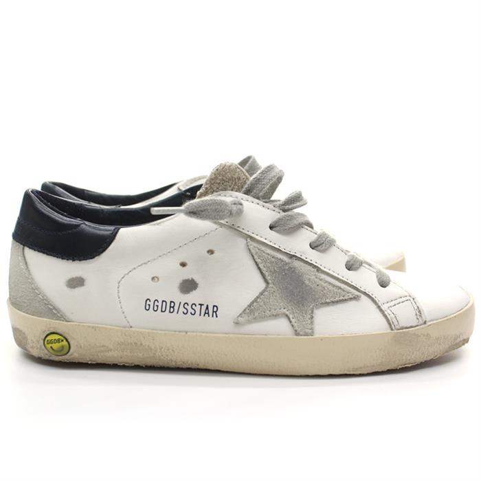 GOLDEN GOOSE Women's Navy Heel Tab Low Top Sneakers F000414