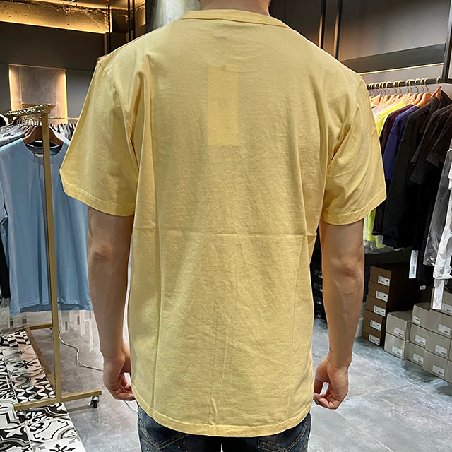 Maison Kitsune Grey Fox Head Short Sleeve T-Shirt Unisex Cotton