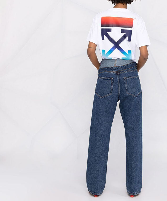 OFF WHITE Gradient Arrow Logo Women’s T-Shirt White