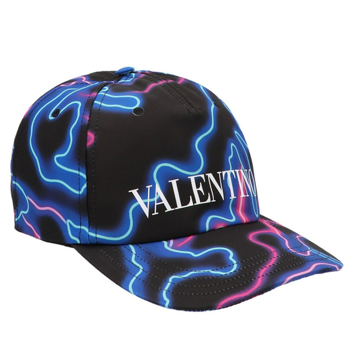 VALENTINO Neon Camo Logo Baseball Cap for Men XY2HDA10