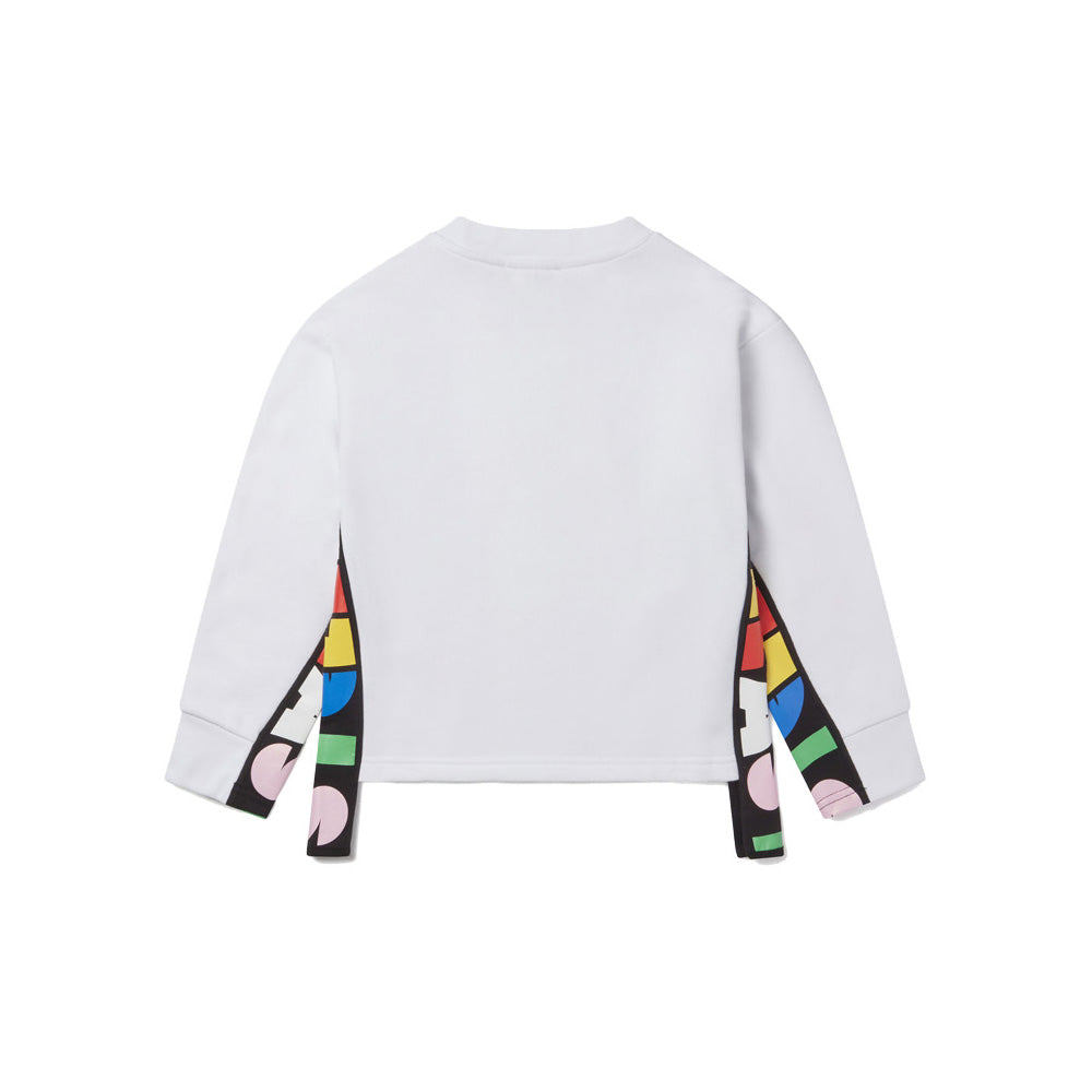 Stella McCartney Logo Tape Cotton Sweatshirt Black Women