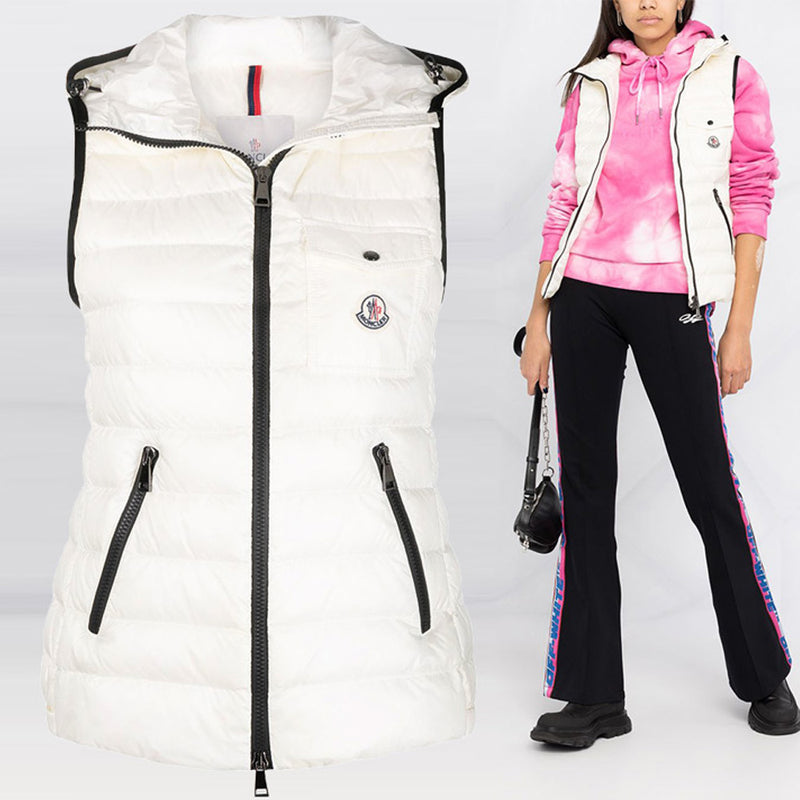 Moncler Women's Logo Patch Down Puffer Vest 1A129 00 5396Q 034