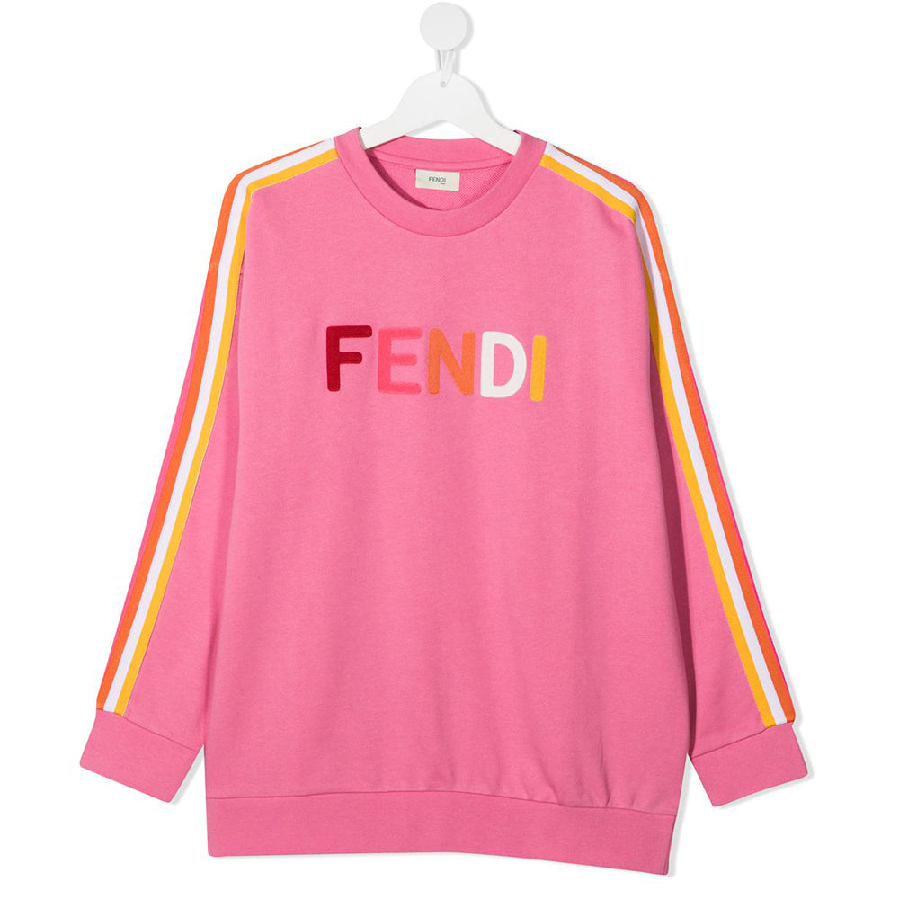 FENDI Kids Women’s Stripe Sweatshirt