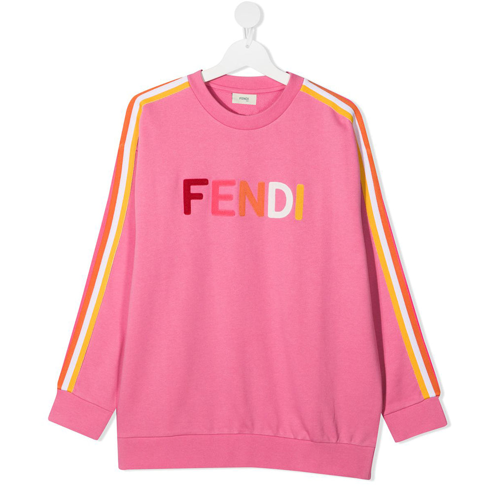 FENDI Kids Women’s Stripe Sweatshirt