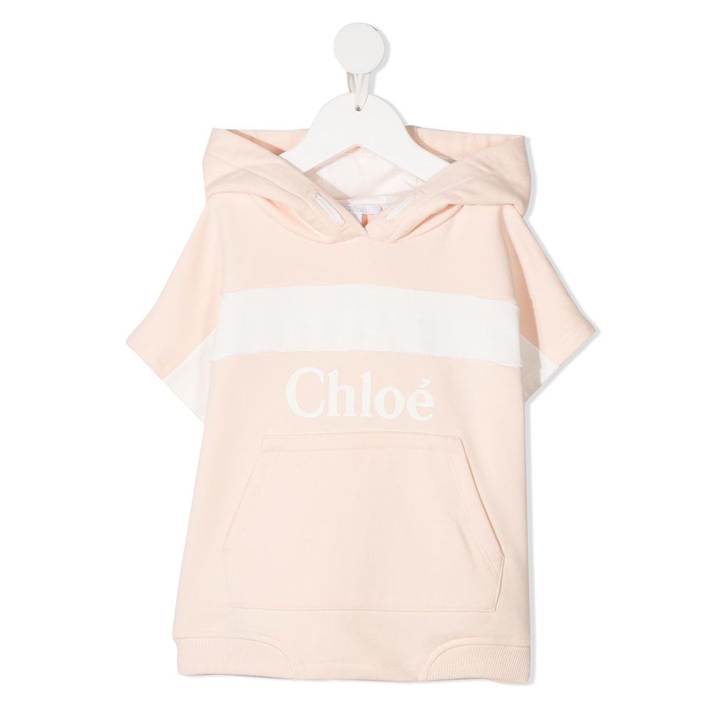 Chloe Pink Logo Print Hoodie Women’s Kids 21SS