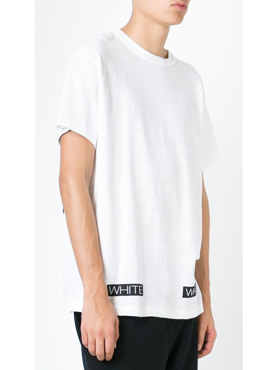 OFF WHITE Reorder Back Print T-Shirt Men White Cotton