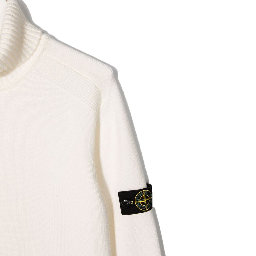 STONE ISLAND Black Turtleneck Wool Sweater for Women