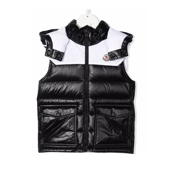 Moncler Women’s Logo Down Puffer Vest Black