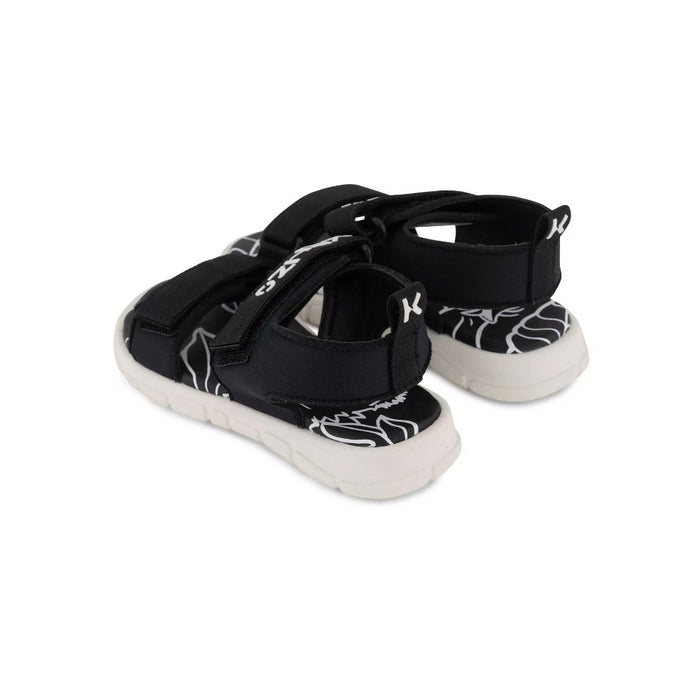 KENZO Women’s Logo Velcro Sandals Black