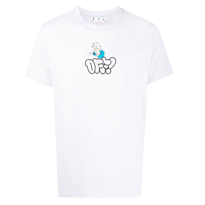 OFF WHITE Graphic Logo Print T-Shirt OMAA027S22JER012