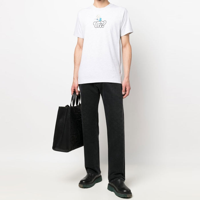 OFF WHITE Graphic Logo Print T-Shirt OMAA027S22JER012