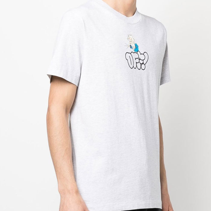 OFF WHITE Graphic Logo Print T-Shirt OMAA027S22JER012