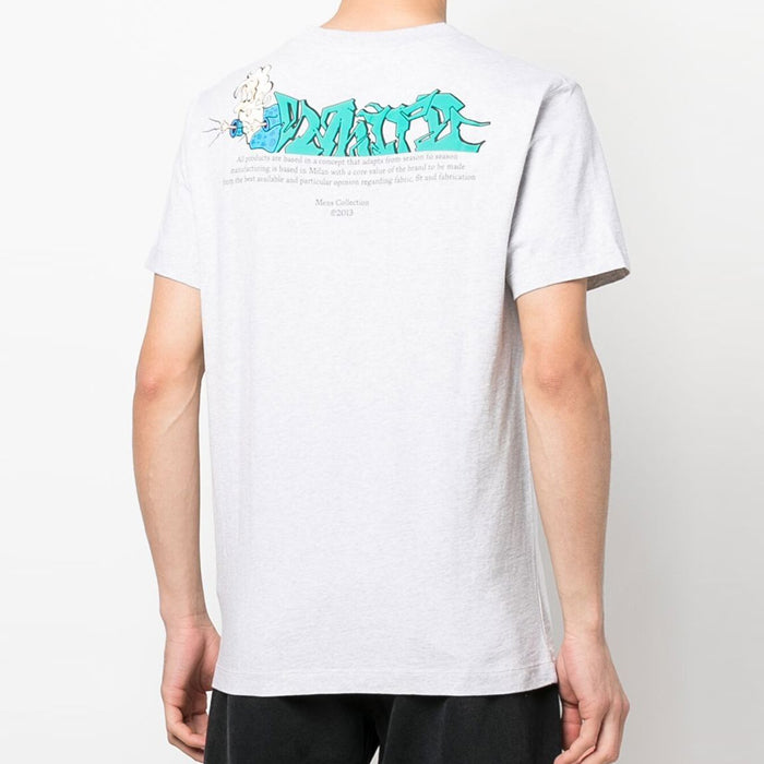 OFF WHITE Graphic Logo Print T-Shirt OMAA027S22JER012