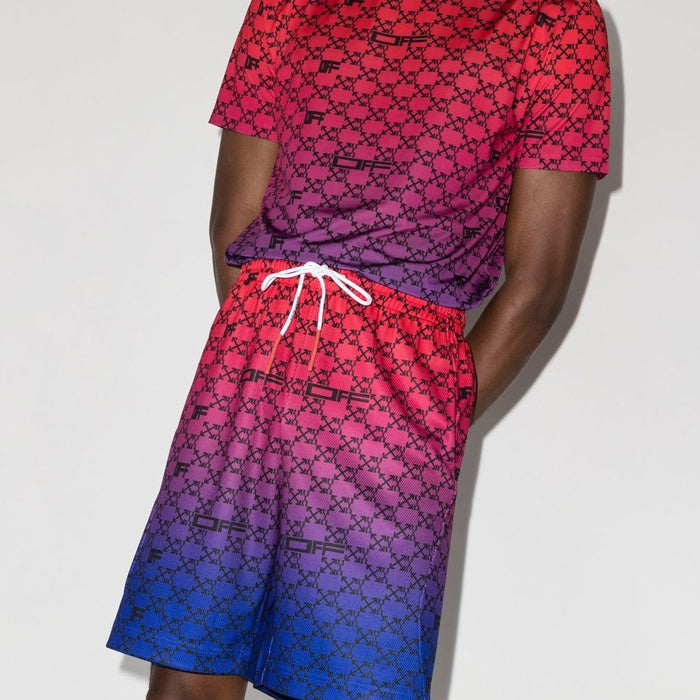 OFF WHITE Gradient Bermuda Shorts OMVH025S22FAB001