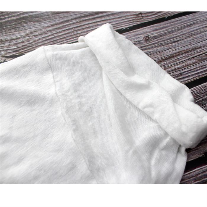 Isabel Marant Women's Linen Short Sleeve T-Shirt White Silver 00MTS0299 00M008E