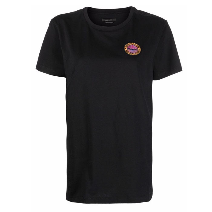 Isabel Marant Black Logo Patch T-Shirt