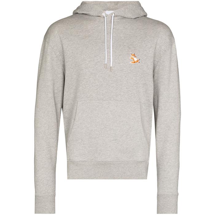 Maison Kitsune Chillax Fox Logo Patch Hoodie Sweatshirt for Men IU00355KM0001