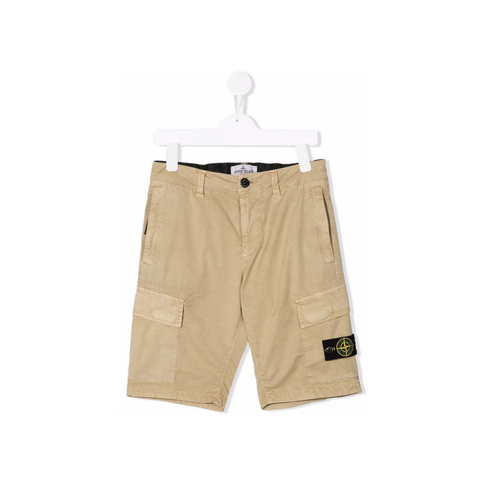 STONE ISLAND Women’s Kids Badge Patch Cargo Shorts