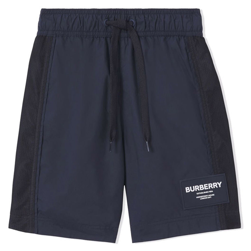 BURBERRY Logo Motif Swim Shorts Black Women’s Swimwear