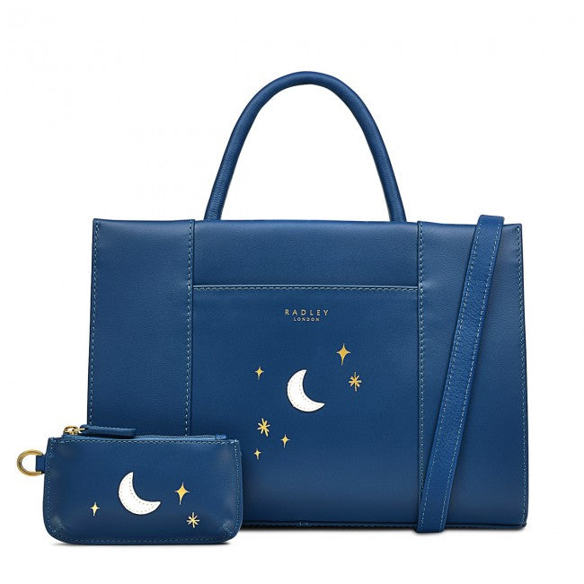 RADLEY LONDON Driving Home For Christmas Medium Zip-Top Grab Bag Teal