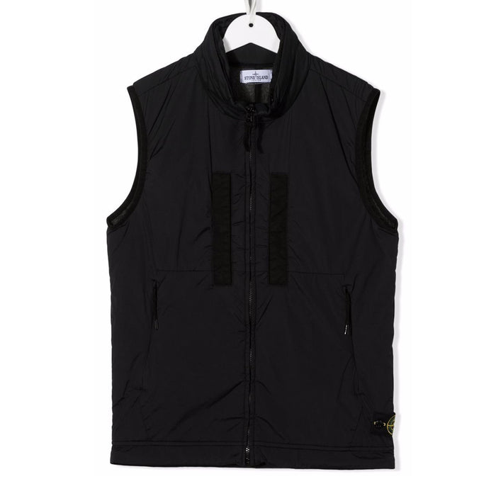 STONE ISLAND Black Down Puffer Vest Women’s