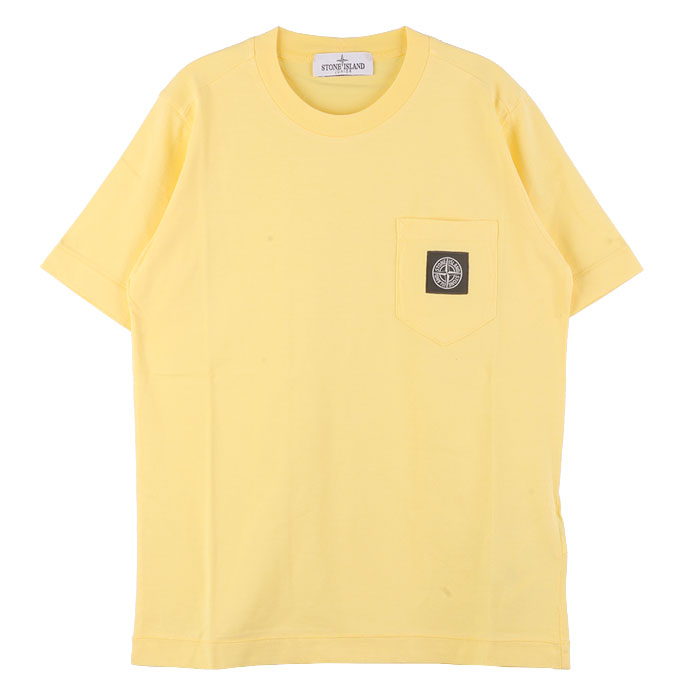 STONE ISLAND Yellow Patch Pocket T-Shirt Women’s