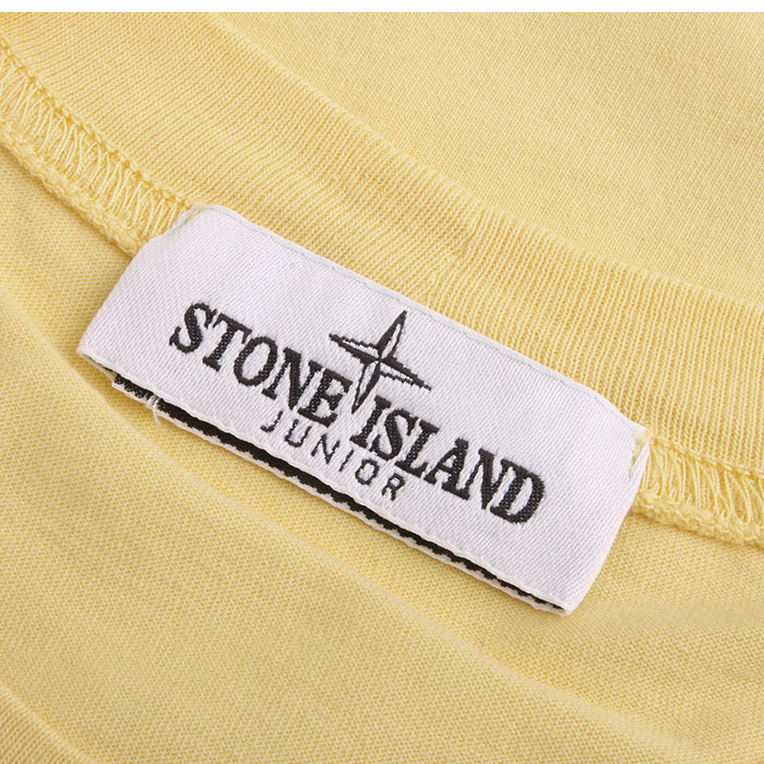 STONE ISLAND Yellow Patch Pocket T-Shirt Women’s