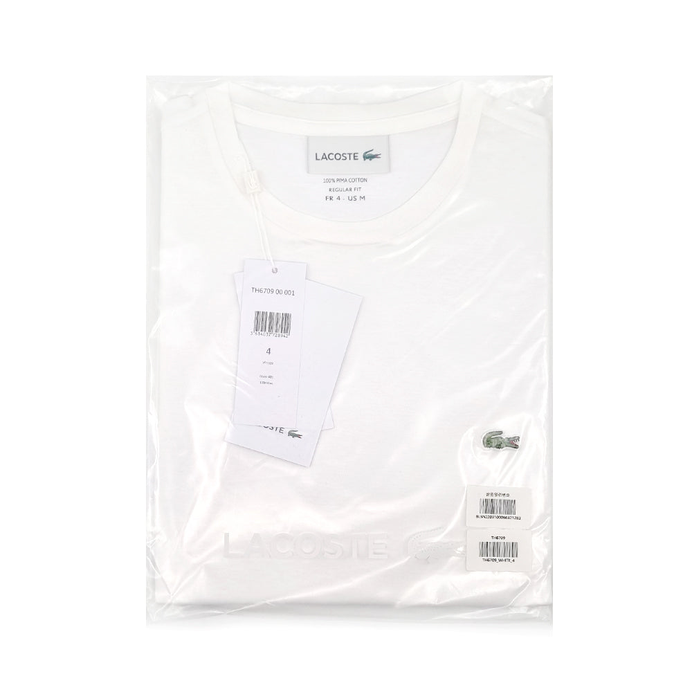 Lacoste Unisex Pima Cotton Short Sleeve T-Shirt TH6709