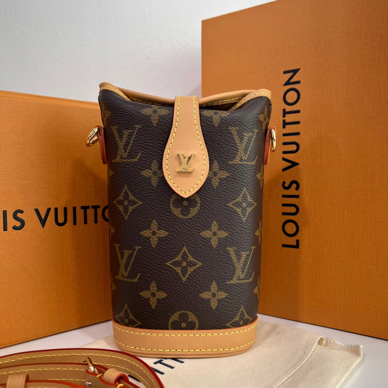 Louis Vuitton Monogram Fold Me Pouch Mini Crossbody Bag Phone Holder