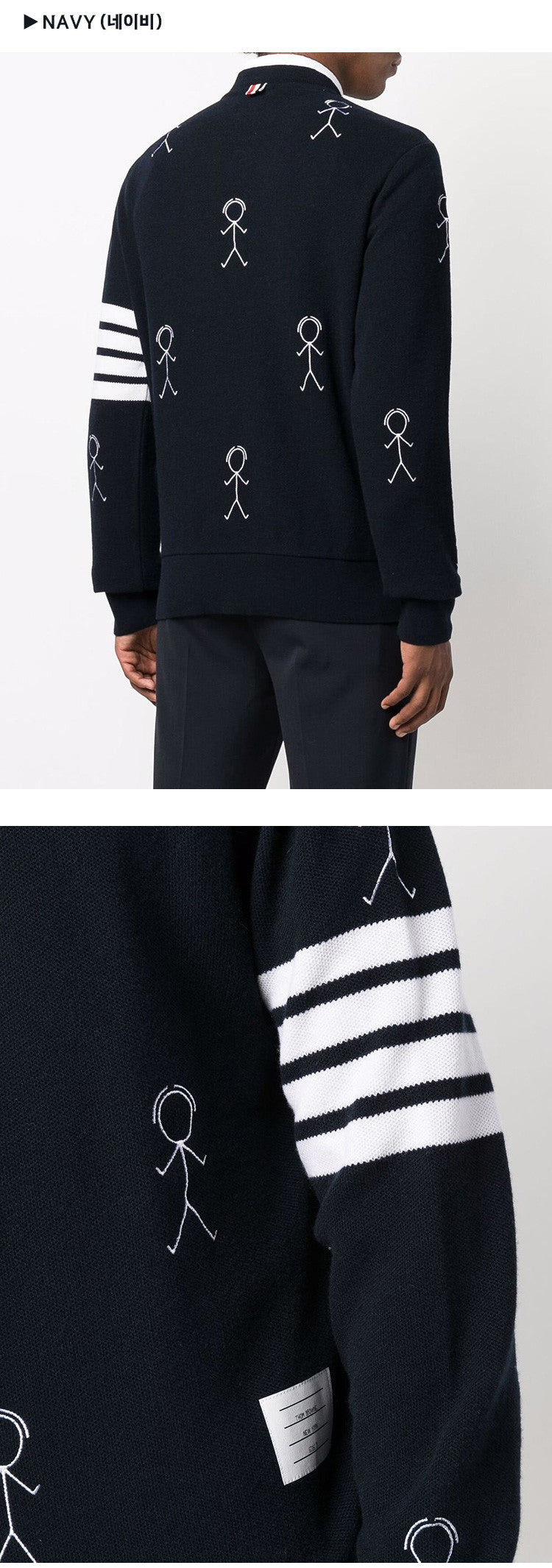 THOM BROWNE Mr. Thom Men's Crewneck Knit Sweater MJT298E 10074 055 415