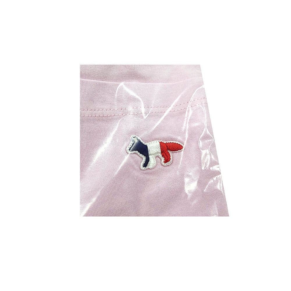 Maison Kitsune Tricolor Fox Pocket T-Shirt Light Pink