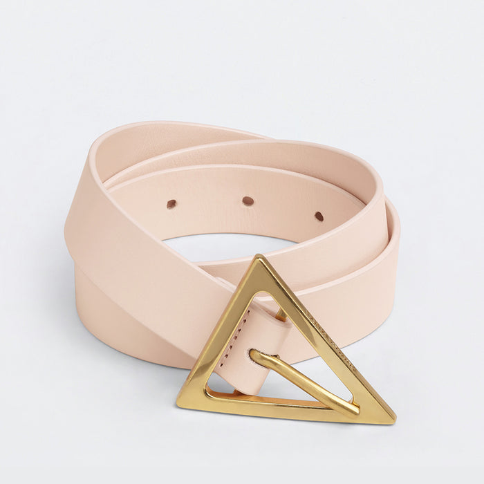 Bottega Veneta Triangle Buckle Women's Belt Melon Washed 609275VMAU16705