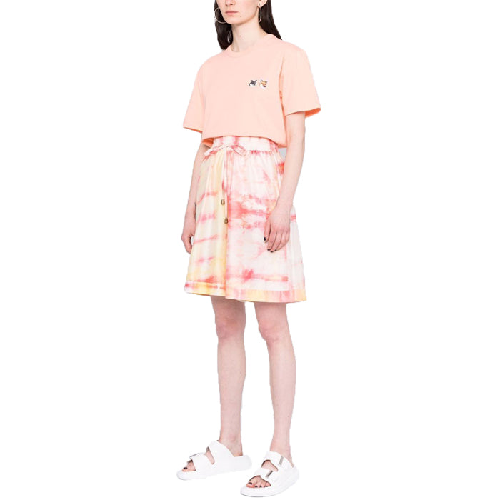 Maison Kitsune Women's Double Fox Head Patch T-Shirt IU00114KJ0008
