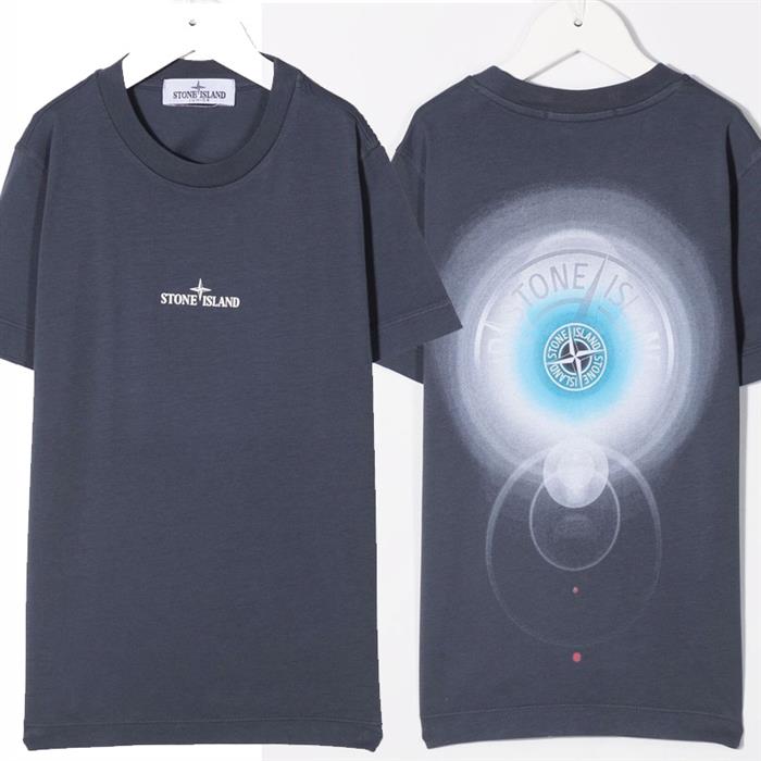 STONE ISLAND Navy Short Sleeve T-Shirt Women’s Junior Size