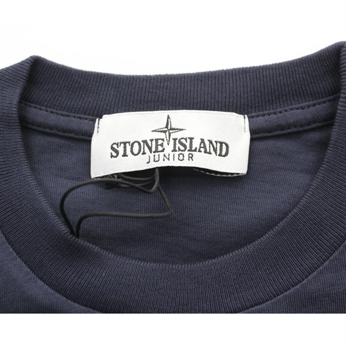 STONE ISLAND Navy Short Sleeve T-Shirt Women’s Junior Size