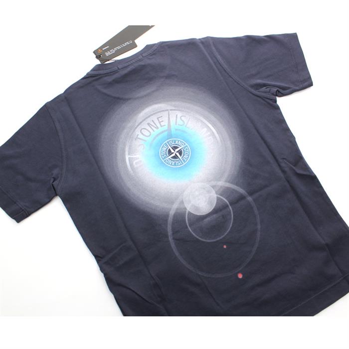 STONE ISLAND Navy Short Sleeve T-Shirt Women’s Junior Size