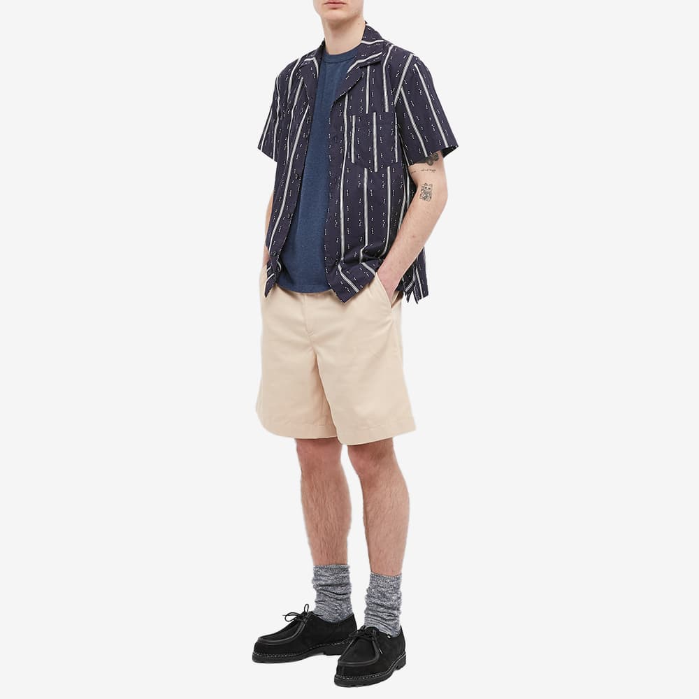 Maison Kitsune Navy Melange Classic Fox Head Short Sleeve T-Shirt