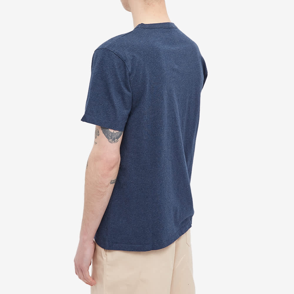 Maison Kitsune Navy Melange Classic Fox Head Short Sleeve T-Shirt
