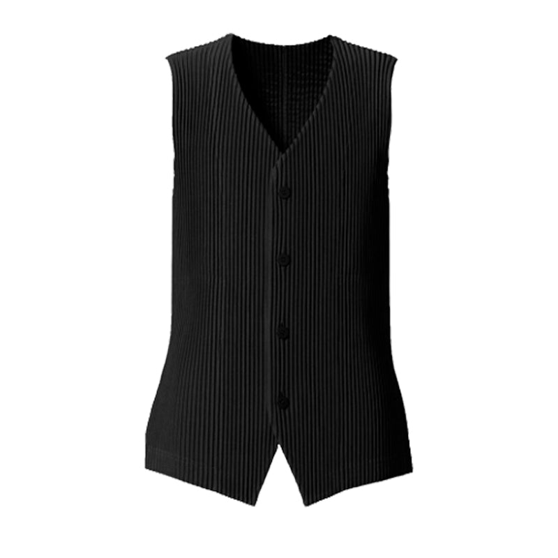 Issey Miyake Homme Plisse Monthly V-Neck Vest T-Shirt JE158