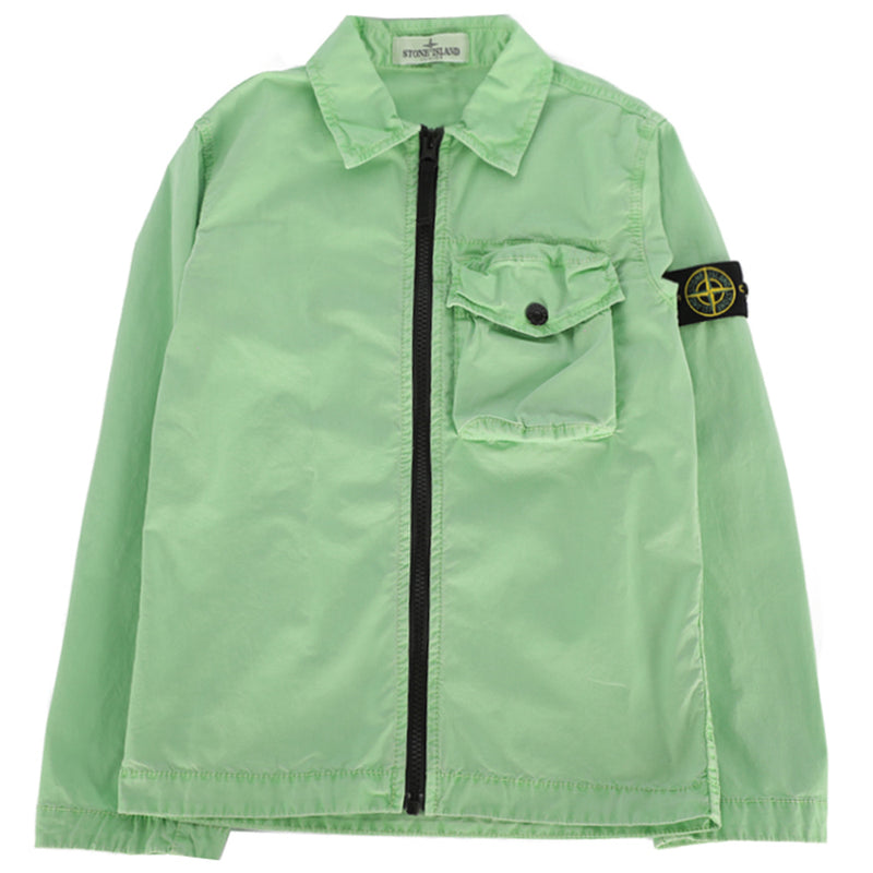 STONE ISLAND Womens Kids Badge Patch Shirt Jacket V0151